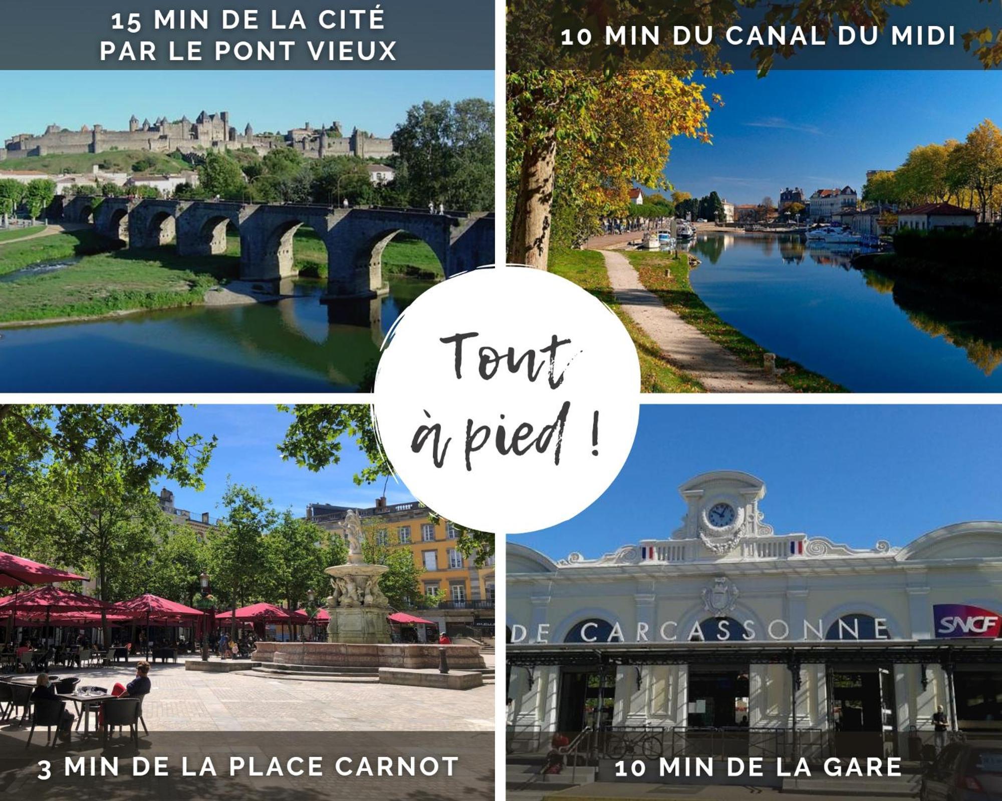 El Marty - Central - Climatisation - Parking Gratuit - Wifi Carcassonne Exterior photo